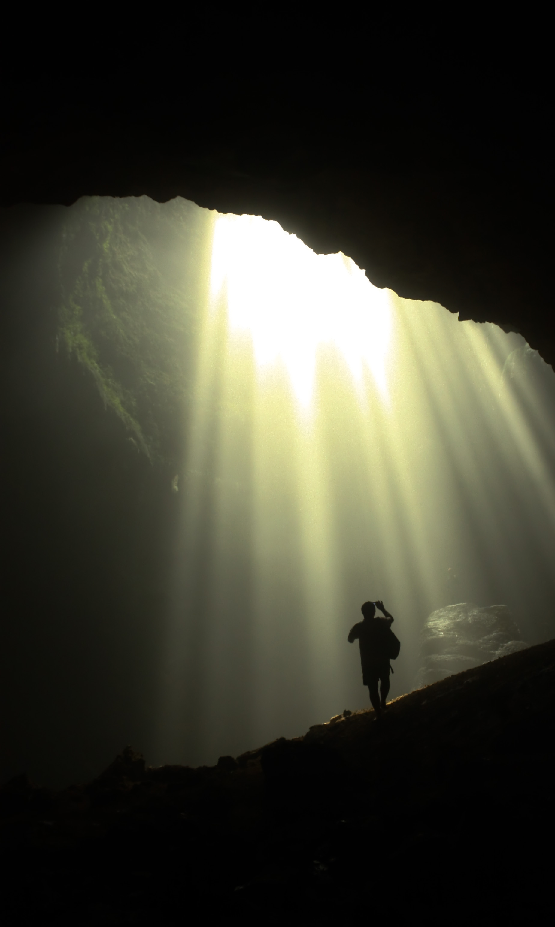 Cave and sun